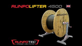 RUNPOLIFTER 4500 cable drum lifter from RUNPOTEC [upl. by Eladnor275]