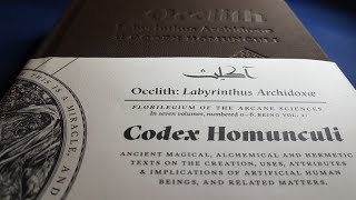 Occlith 1 Codex Homonculi by Joseph Uccello  Esoteric Book Review [upl. by Navarro]