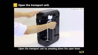 PIXMA MG3620 Removing a jammed paper from the jammed transport unit [upl. by Olecram249]