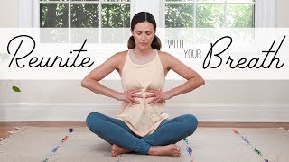 Reunite With Your Breath  19Minute Breath Practice [upl. by Akemet458]