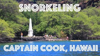 Snorkeling Review  Captain Cook Monument Hawaii Big Island [upl. by Sutphin195]