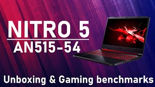 Acer Nitro 5 AN51554 Cinematic unboxing  gaming benchmarks [upl. by Renato]