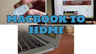 How to connect Macbook Air to TVMonitor with HDMI cable [upl. by Ednyl4]