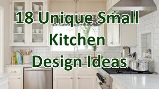 18 Unique Small Kitchen Design Ideas  DecoNatic [upl. by Aihsatal911]