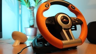 Speedlink Drift OZ  PC Racing Wheel Review [upl. by Erina105]