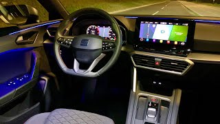 New SEAT LEON 2021 Crazy AMBIENT LIGHTS demonstration FR interior [upl. by Joanna749]