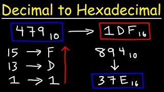 How To Convert Decimal to Hexadecimal [upl. by Nisay203]