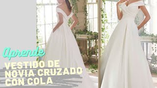 VESTIDO DE NOVIA PASO A PASO PATRONAJE CURSO DE COSTURA GRATIS [upl. by Pearle561]