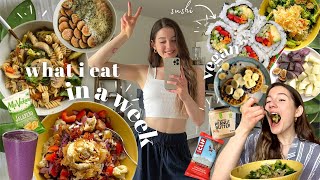 what I eat in a week   easy  vegan  realistic [upl. by Ainud]