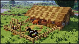 Minecraft How to Build a Horse Stable [upl. by Richmal]