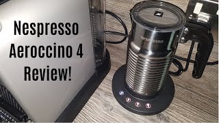 Nespresso Aeroccino 4 Milk Frother Review  Worth upgrading from the Aeroccino 3 [upl. by Lekzehcey]