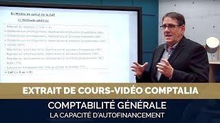 La capacité dautofinancement  extrait cours vidéo COMPTALIA [upl. by Aniar]