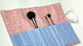 Howto Makeup Brush Carrier by Crafty Gemini [upl. by Naujid]