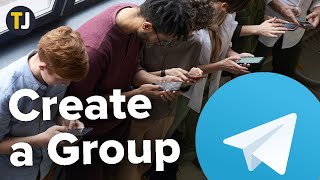 How to Create a Group in Telegram [upl. by Brechtel]