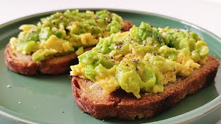 Best Simple Avocado Toast Recipe [upl. by Wolsky]