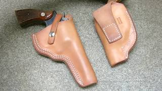 Leather Working  How to make leather gun holsters [upl. by Osber]