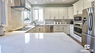 Caesarstone Calacatta Nuvo countertops by Crowleys Granite Concepts Inc [upl. by Ytima]