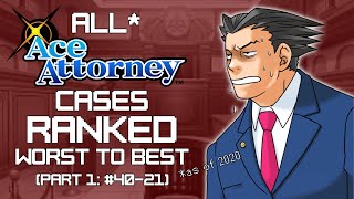 Ace Attorney Cases RANKED Worst To Best Part 1 4021  The Bottom Half [upl. by Sparhawk]