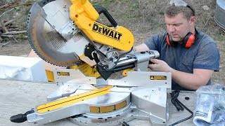 DEWALT 779 DWS780 Double Bevel Compound Sliding Miter Saw Unboxing [upl. by Nyraa]