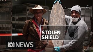 Battle over priceless indigenous shield stolen by Captain Cooks men  ABC News [upl. by Soni]