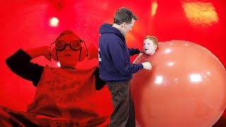 Giant Balloon Challenge 🎈View on the INSIDE  vlog e366 2018 balloon logan [upl. by Dannel]