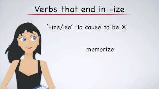 English Grammar Suffixes that Create Verbs [upl. by Nessy]