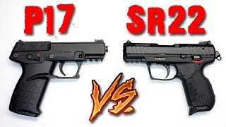 KelTec P17 vs Ruger SR22 [upl. by Vallie]