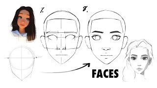 How to Draw Faces beginner friendly [upl. by Nolan]