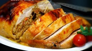 Rellenong Manok Stuffed Chicken [upl. by Eilsehc733]