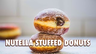 Nutella Stuffed Donuts Bomboloni [upl. by Haydon]