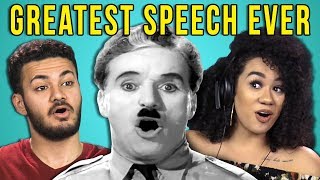 College Kids React To The Greatest Speech Ever Made The Great Dictator [upl. by Assenab]