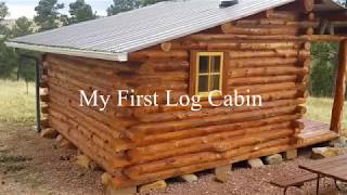 My First Log Cabin  A Simple design you can build [upl. by Harmony]