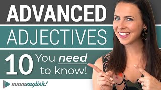 10 Advanced English Adjectives [upl. by Odlanier]