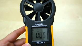 Hyelec MS6252A Digital Anemometer Wind Meter REVIEW [upl. by Sirret]