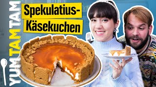 SpekulatiusKäsekuchen  Ohne Backen  yumtamtam [upl. by Brant]