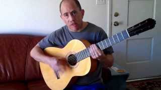 Flamenco Guitar quotHow to Play Rumba Rhythmquot Pt I  EASY Spanish Guitar Lesson for Beginners 🎸 [upl. by Newberry]