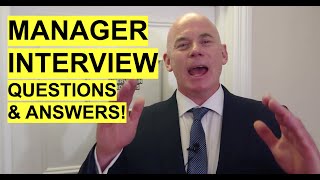 MANAGER Interview Questions and Answers How to PASS a Management Job Interview [upl. by Fafa]