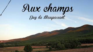 Livre audio Aux champs de Guy de Maupassant 1882 [upl. by Swan304]