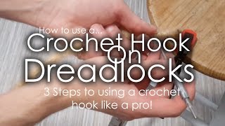 3 STEPS TO PERFECT DREADLOCKS  Using a crochet hook tutorial [upl. by Inalej]