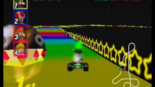 Mario Kart 64  Rainbow Road N64 [upl. by Annanhoj]