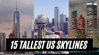 TALLEST 15 City Skylines in the US [upl. by Lacie540]