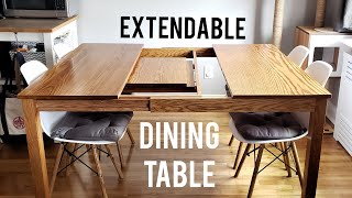 Making an Extendable Dining Table using Sliding Dovetails sorta [upl. by Ailimat552]