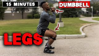 15 MINUTE LIGHTWEIGHT DUMBBELL LEG WORKOUT [upl. by Johnette639]