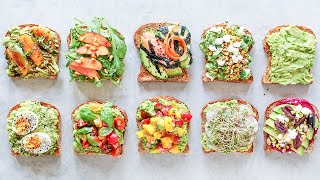 How to Make Avocado Toast 10 WAYS [upl. by Lanaj]