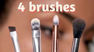 These are the ONLY 4 Brushes You Need for Eye Makeup [upl. by Eerol]