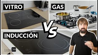 Diferencia entre INDUCCIÓN VITROCERÁMICA Y GAS [upl. by Amias]