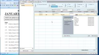 Quicken Step 2 Entering Transactions [upl. by Anifled]
