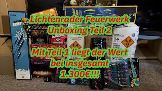 Unboxing Lichtenrader Feuerwerk Teil 2  Wert insgesamt 1300€  SilvesterRDY [upl. by Notloc]