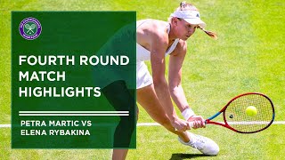 Elena Rybakina vs Petra Martic  Match Highlights  Wimbledon 2022 [upl. by Onairam]