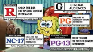 MPAA Ratings Portrayed by SpongeBob SquarePants [upl. by Jariv914]